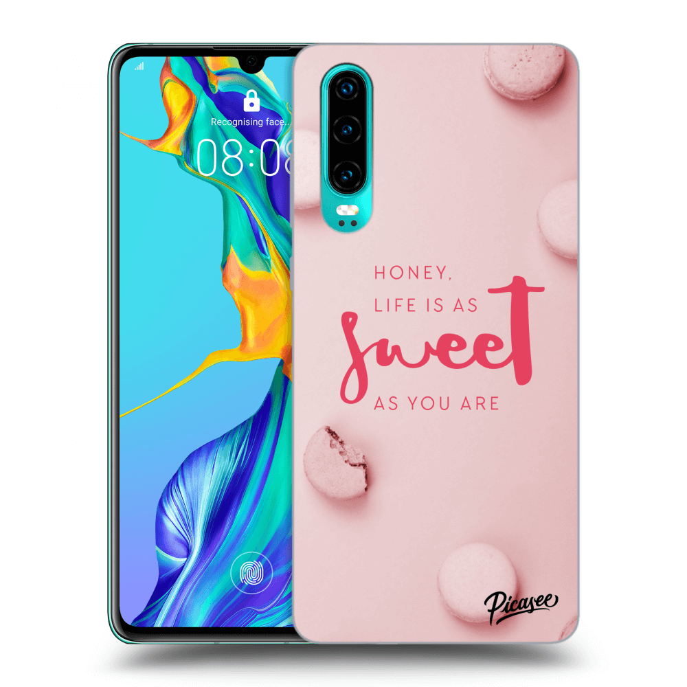 Picasee silikonový průhledný obal pro Huawei P30 - Life is as sweet as you are