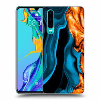 Obal pro Huawei P30 - Gold blue