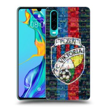 Picasee silikonový černý obal pro Huawei P30 - FC Viktoria Plzeň A