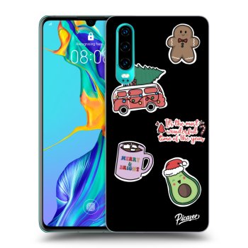 Obal pro Huawei P30 - Christmas Stickers