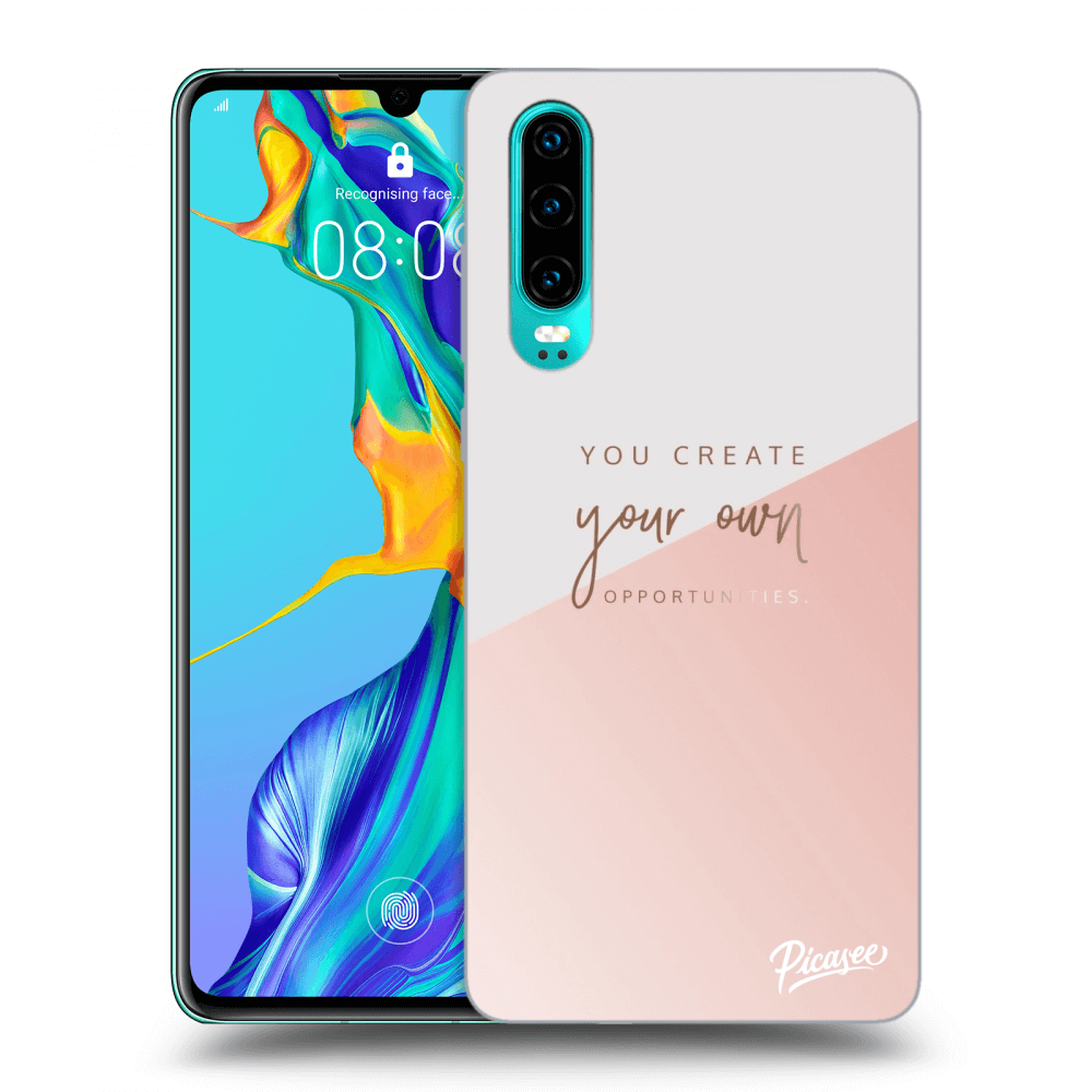 Picasee silikonový průhledný obal pro Huawei P30 - You create your own opportunities