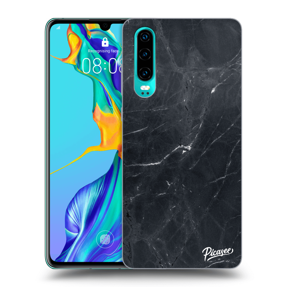 Picasee ULTIMATE CASE pro Huawei P30 - Black marble