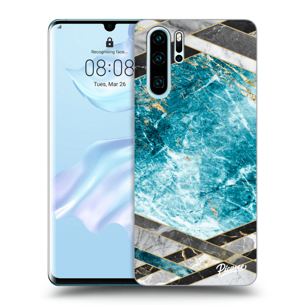 Picasee ULTIMATE CASE pro Huawei P30 Pro - Blue geometry
