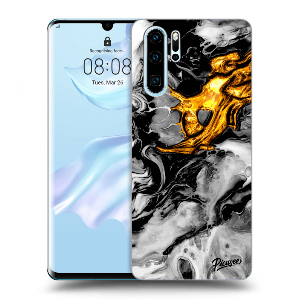 Picasee ULTIMATE CASE pro Huawei P30 Pro - Black Gold 2
