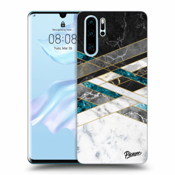 Obal pro Huawei P30 Pro - Black & White geometry