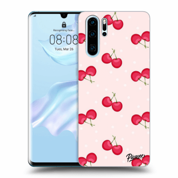 Picasee silikonový průhledný obal pro Huawei P30 Pro - Cherries