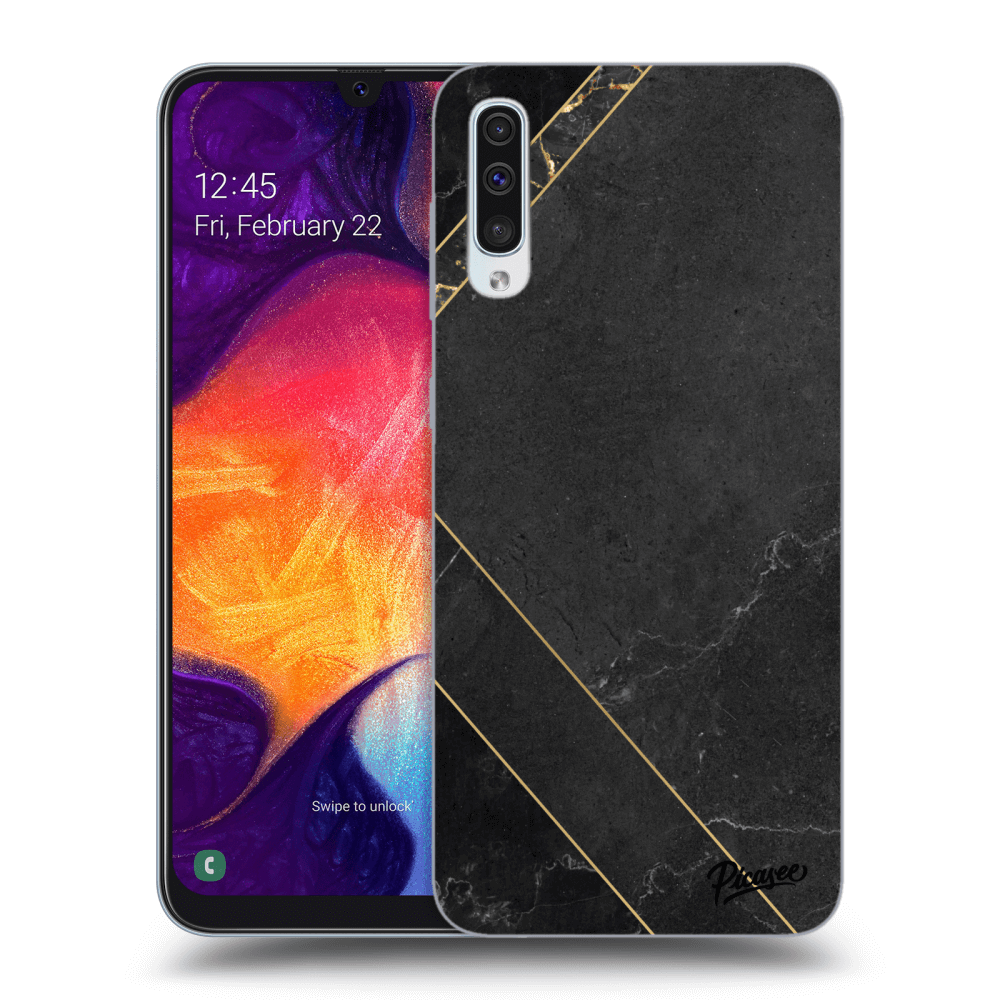 Picasee ULTIMATE CASE pro Samsung Galaxy A50 A505F - Black tile