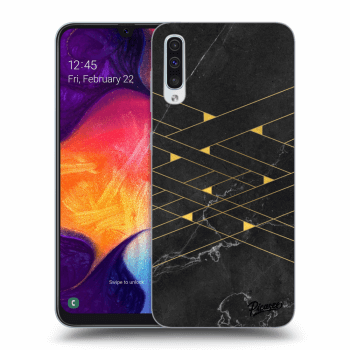 Picasee ULTIMATE CASE pro Samsung Galaxy A50 A505F - Gold Minimal
