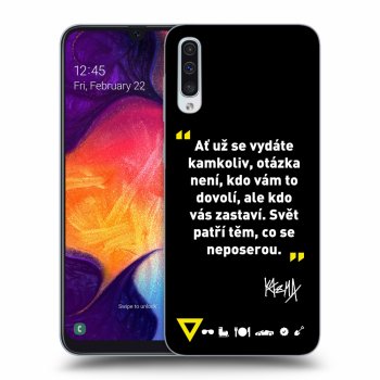 Obal pro Samsung Galaxy A50 A505F - Kazma - SVĚT PATŘÍ TĚM, CO SE NEPOSEROU