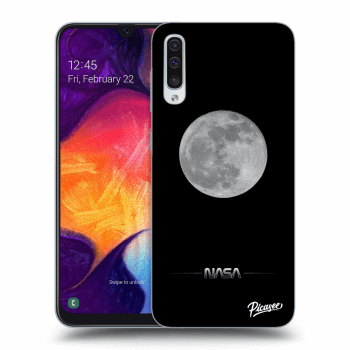 Picasee silikonový černý obal pro Samsung Galaxy A50 A505F - Moon Minimal