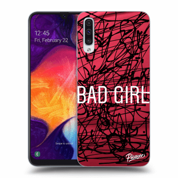 Picasee silikonový černý obal pro Samsung Galaxy A50 A505F - Bad girl