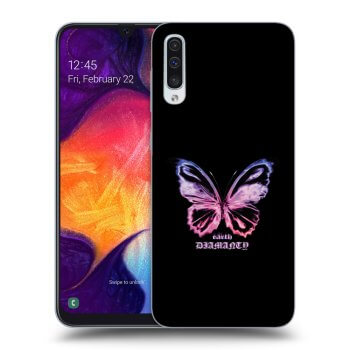 Picasee silikonový černý obal pro Samsung Galaxy A50 A505F - Diamanty Purple