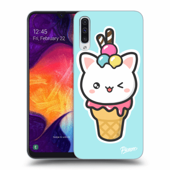 Picasee ULTIMATE CASE pro Samsung Galaxy A50 A505F - Ice Cream Cat