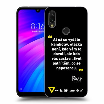 Obal pro Xiaomi Redmi 7 - Kazma - SVĚT PATŘÍ TĚM, CO SE NEPOSEROU