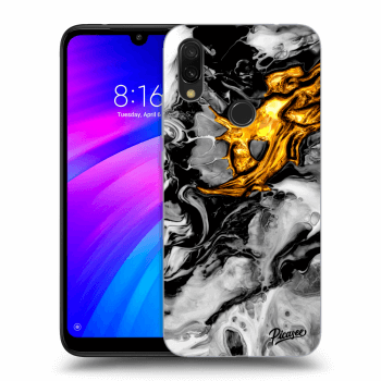 Obal pro Xiaomi Redmi 7 - Black Gold 2