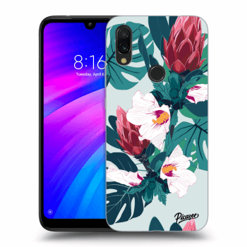 Picasee silikonový průhledný obal pro Xiaomi Redmi 7 - Rhododendron
