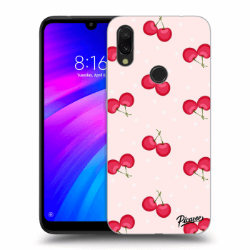 Picasee silikonový průhledný obal pro Xiaomi Redmi 7 - Cherries