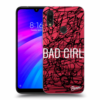 Picasee silikonový průhledný obal pro Xiaomi Redmi 7 - Bad girl