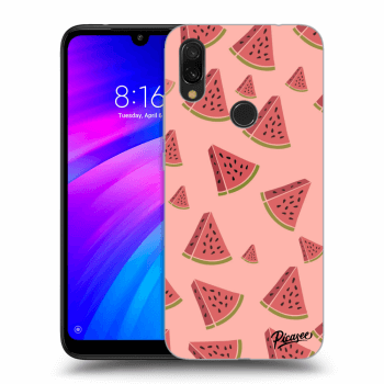 Picasee silikonový černý obal pro Xiaomi Redmi 7 - Watermelon