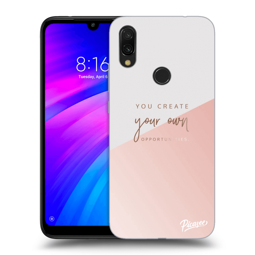 Picasee silikonový černý obal pro Xiaomi Redmi 7 - You create your own opportunities