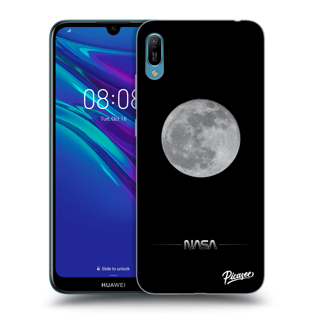 Picasee silikonový černý obal pro Huawei Y6 2019 - Moon Minimal