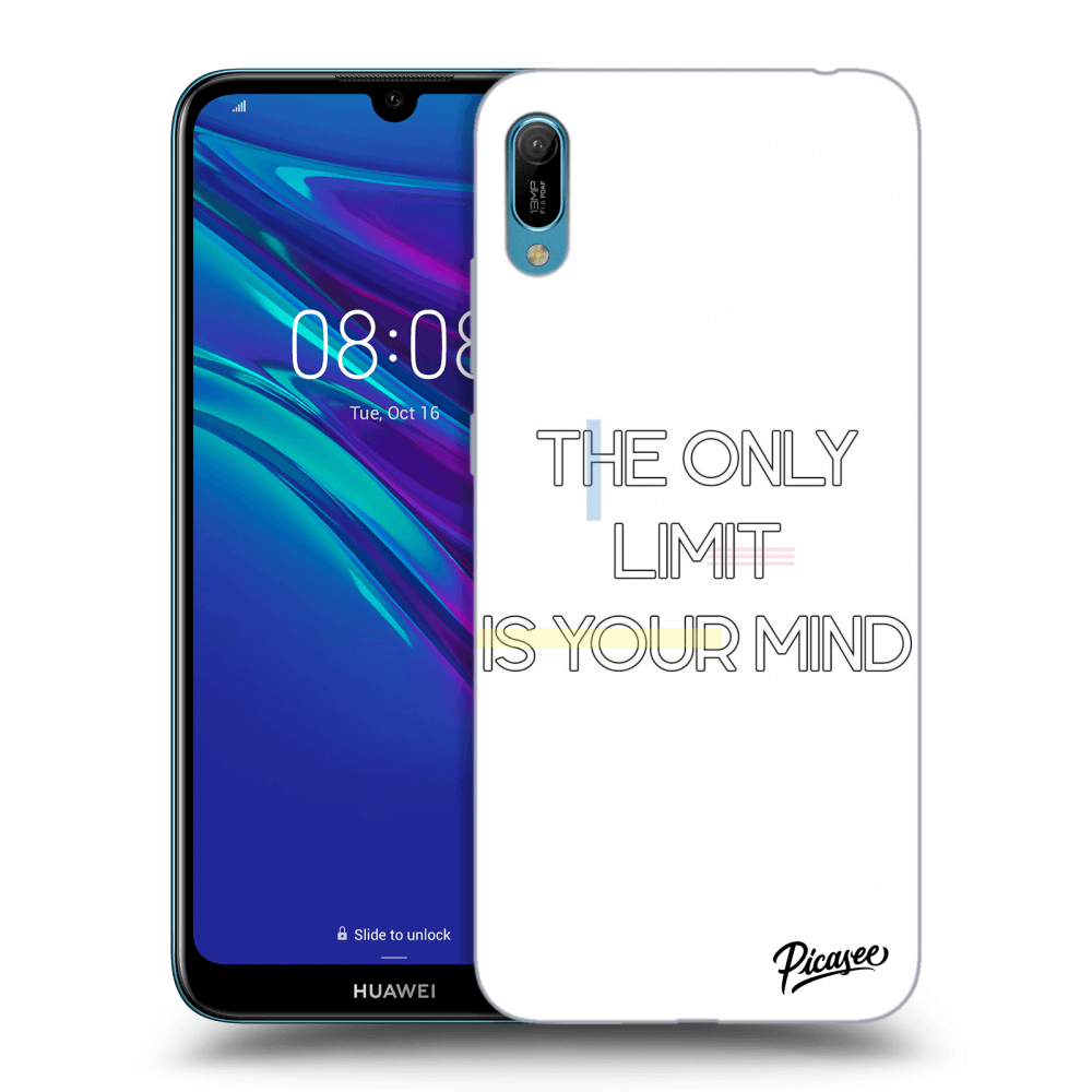 Picasee silikonový průhledný obal pro Huawei Y6 2019 - The only limit is your mind