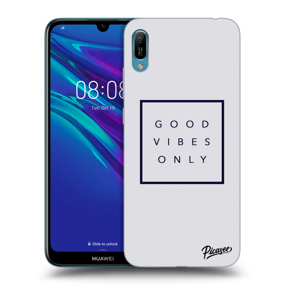 Picasee silikonový průhledný obal pro Huawei Y6 2019 - Good vibes only