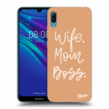 Picasee silikonový průhledný obal pro Huawei Y6 2019 - Boss Mama