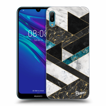 Picasee silikonový černý obal pro Huawei Y6 2019 - Dark geometry