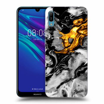 Obal pro Huawei Y6 2019 - Black Gold 2