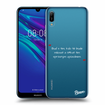 Picasee silikonový průhledný obal pro Huawei Y6 2019 - Správná láska Bílá