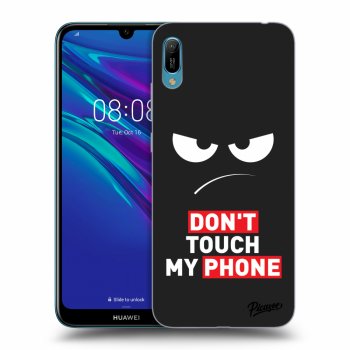Picasee silikonový černý obal pro Huawei Y6 2019 - Angry Eyes - Transparent