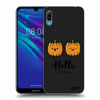Picasee silikonový černý obal pro Huawei Y6 2019 - Hallo Fall