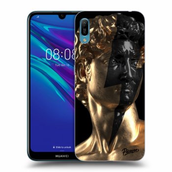 Picasee silikonový černý obal pro Huawei Y6 2019 - Wildfire - Gold