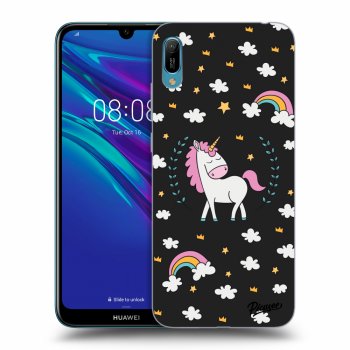 Picasee silikonový černý obal pro Huawei Y6 2019 - Unicorn star heaven