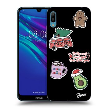 Picasee silikonový černý obal pro Huawei Y6 2019 - Christmas Stickers