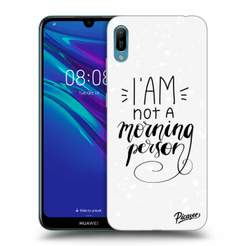 Picasee silikonový černý obal pro Huawei Y6 2019 - I am not a morning person