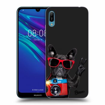 Picasee silikonový černý obal pro Huawei Y6 2019 - French Bulldog