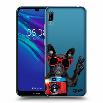 Picasee silikonový průhledný obal pro Huawei Y6 2019 - French Bulldog
