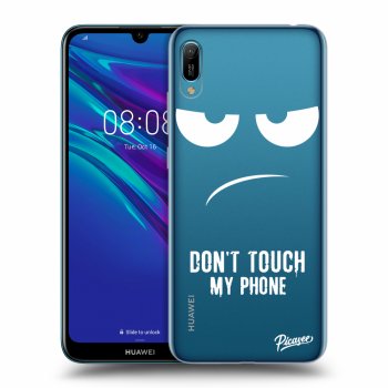 Picasee silikonový průhledný obal pro Huawei Y6 2019 - Don't Touch My Phone