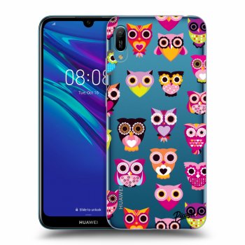 Picasee silikonový průhledný obal pro Huawei Y6 2019 - Owls