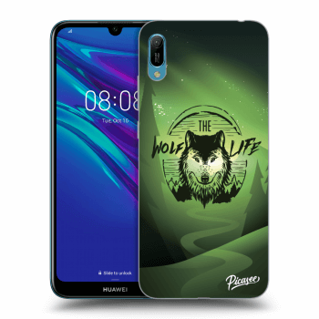 Picasee silikonový černý obal pro Huawei Y6 2019 - Wolf life