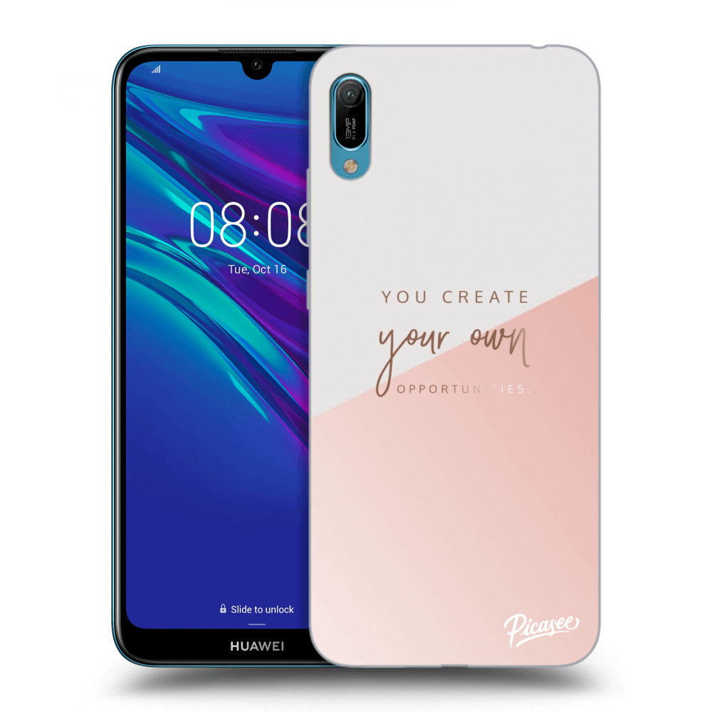 Picasee silikonový černý obal pro Huawei Y6 2019 - You create your own opportunities