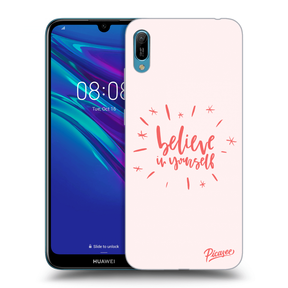 Picasee silikonový černý obal pro Huawei Y6 2019 - Believe in yourself