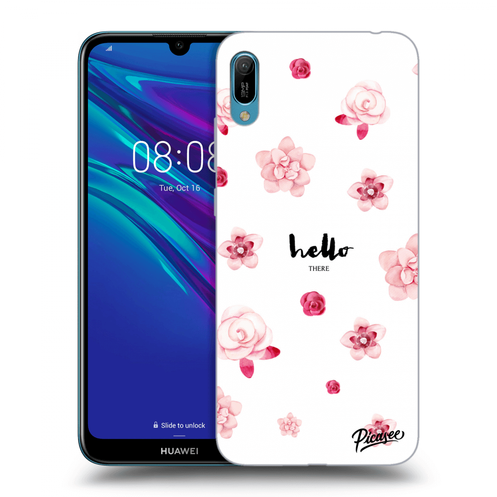Picasee silikonový průhledný obal pro Huawei Y6 2019 - Hello there