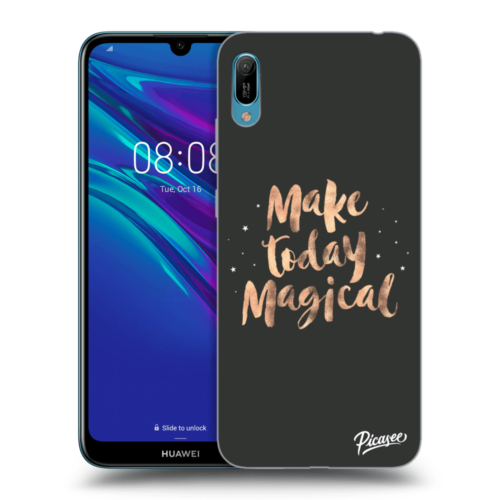 Picasee silikonový průhledný obal pro Huawei Y6 2019 - Make today Magical