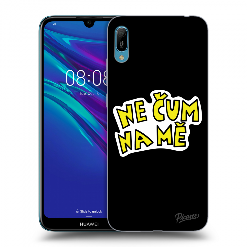 Picasee silikonový černý obal pro Huawei Y6 2019 - Nečum na mě