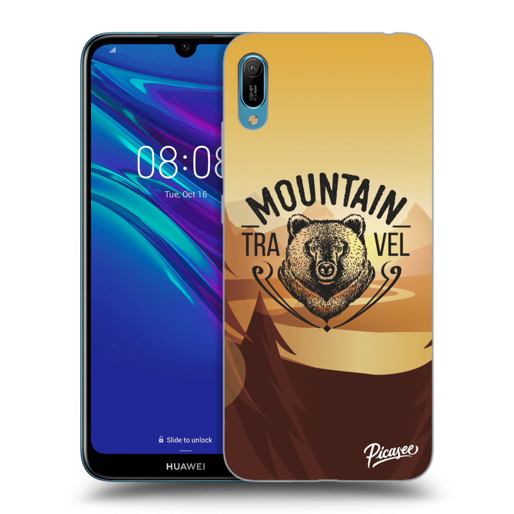 Picasee silikonový černý obal pro Huawei Y6 2019 - Mountain bear