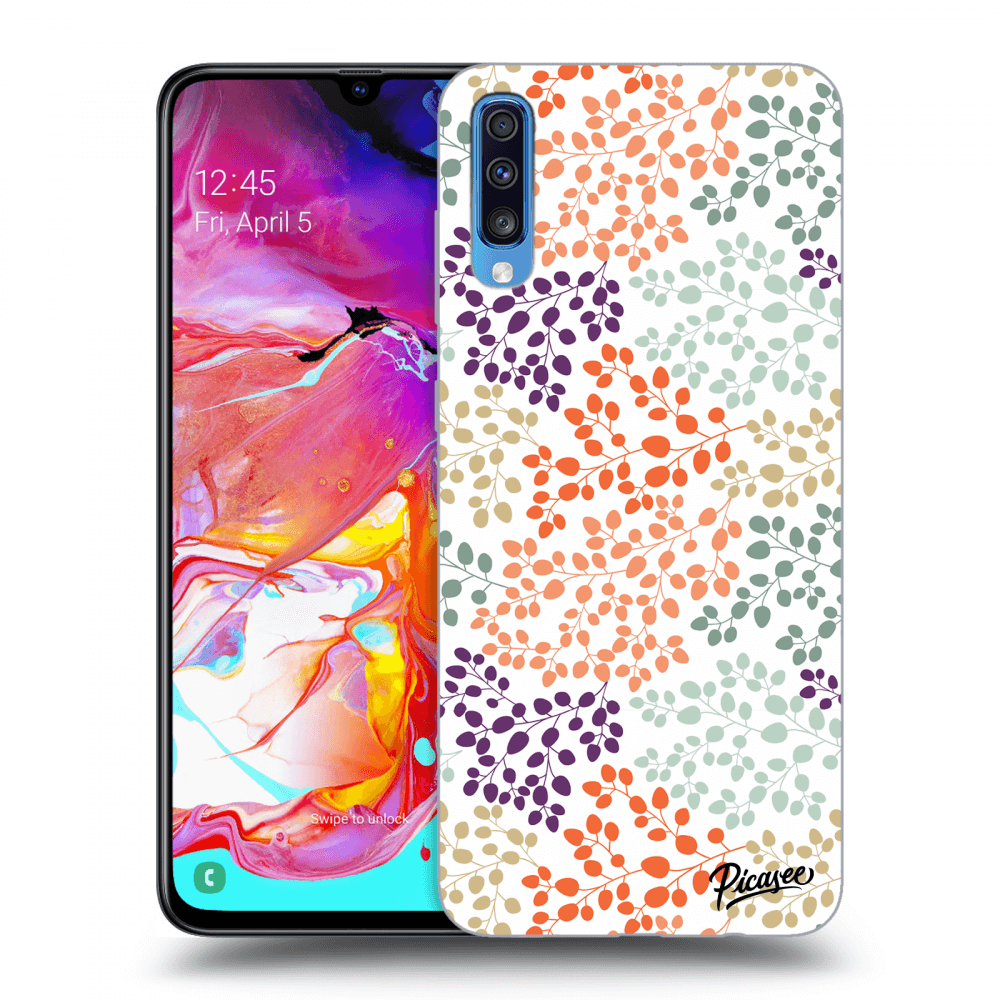 Picasee ULTIMATE CASE pro Samsung Galaxy A70 A705F - Leaves 2