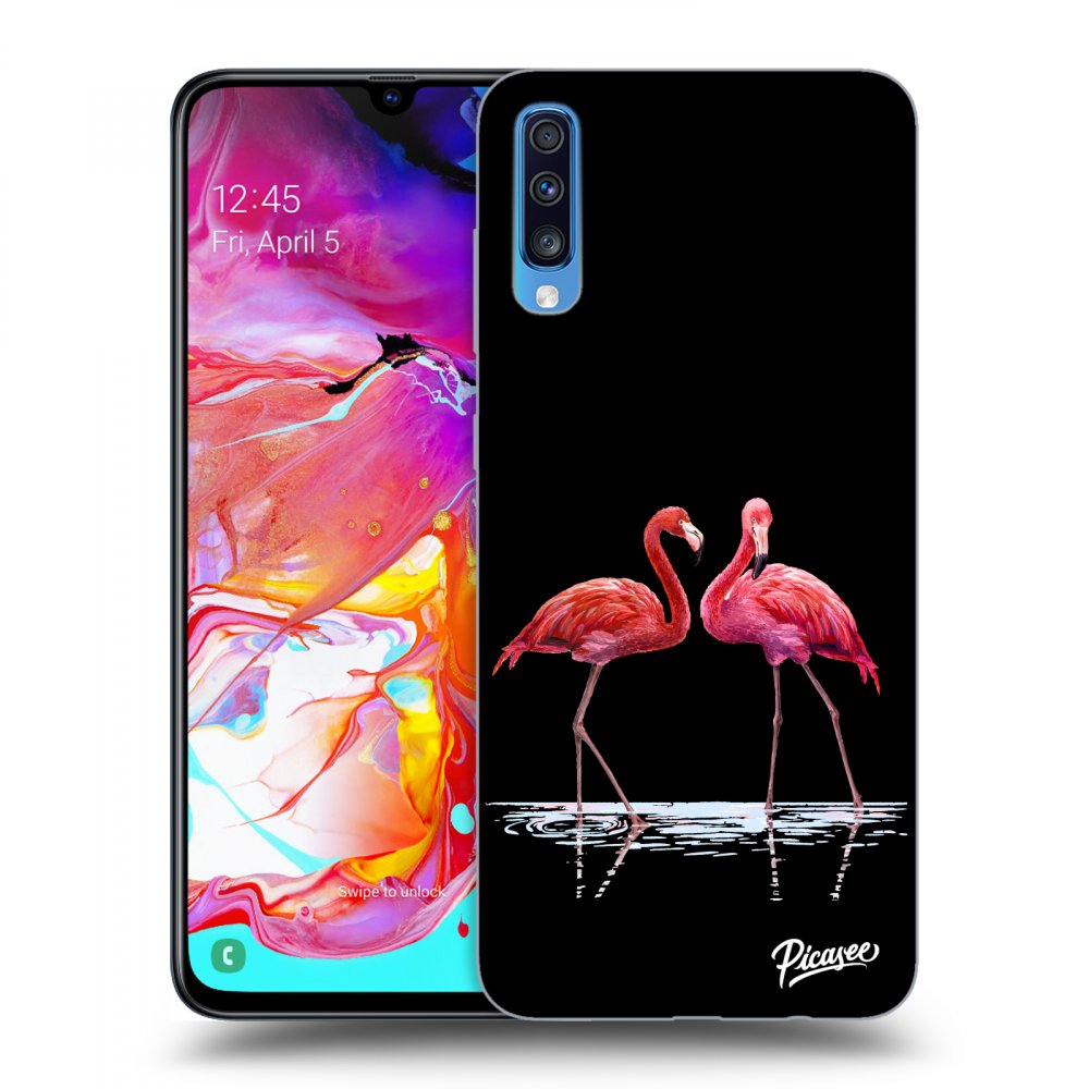Picasee ULTIMATE CASE pro Samsung Galaxy A70 A705F - Flamingos couple